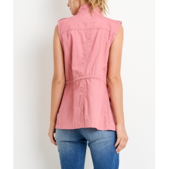 LAST 1! Mauve utility cargo vest - Picture 5 of 5